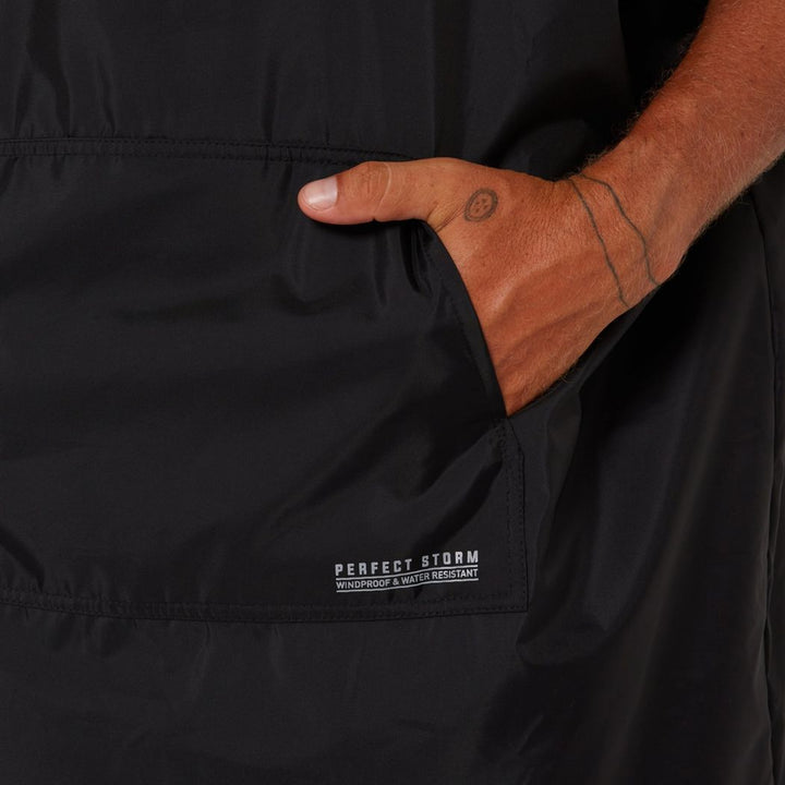 Ocean And Earth Perfect Storm Poncho Black