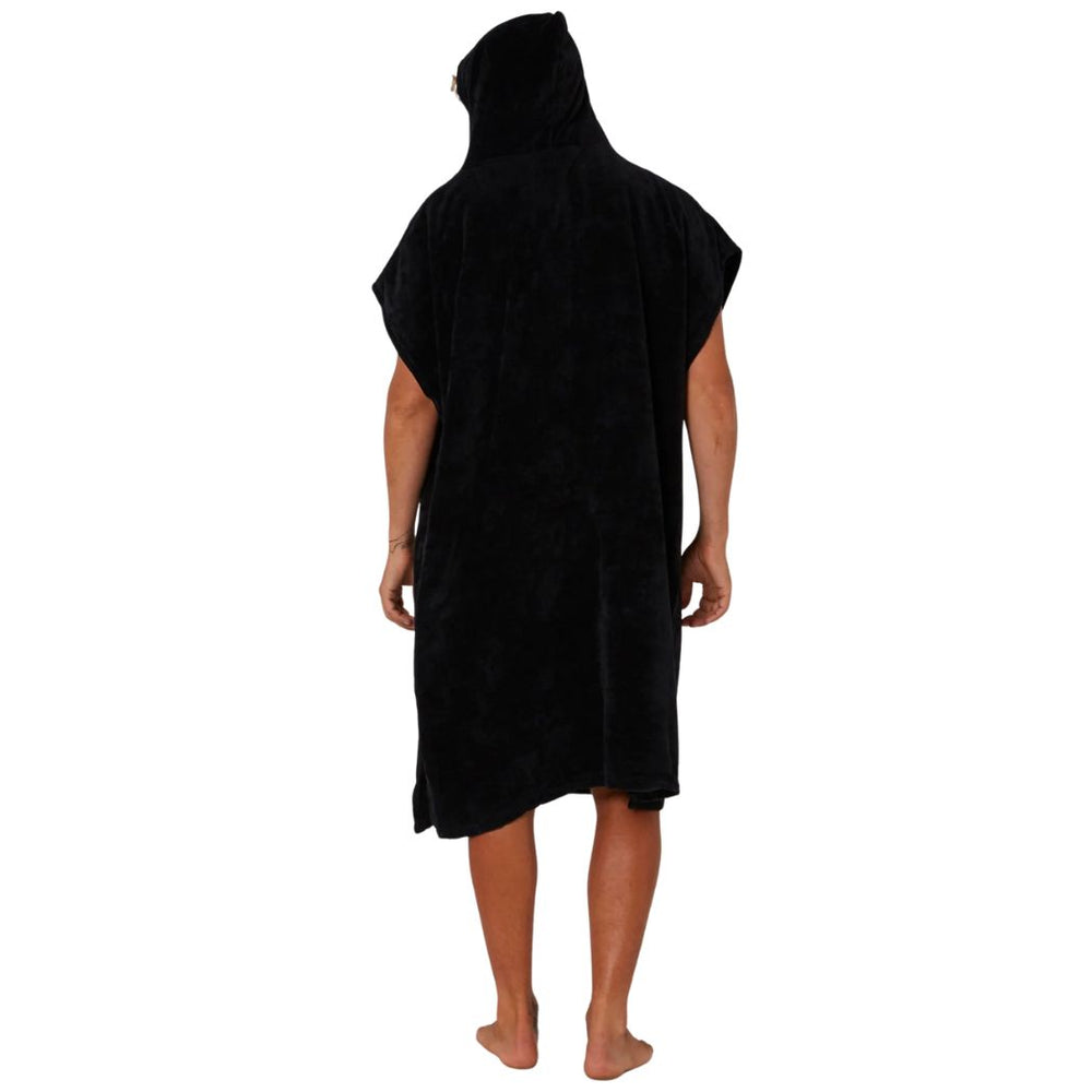 Ocean and Earth Corp Hooded Poncho Black
