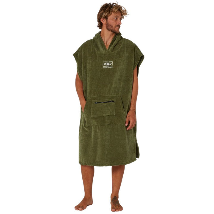 Ocean and Earth Corp Hooded Poncho Military 22