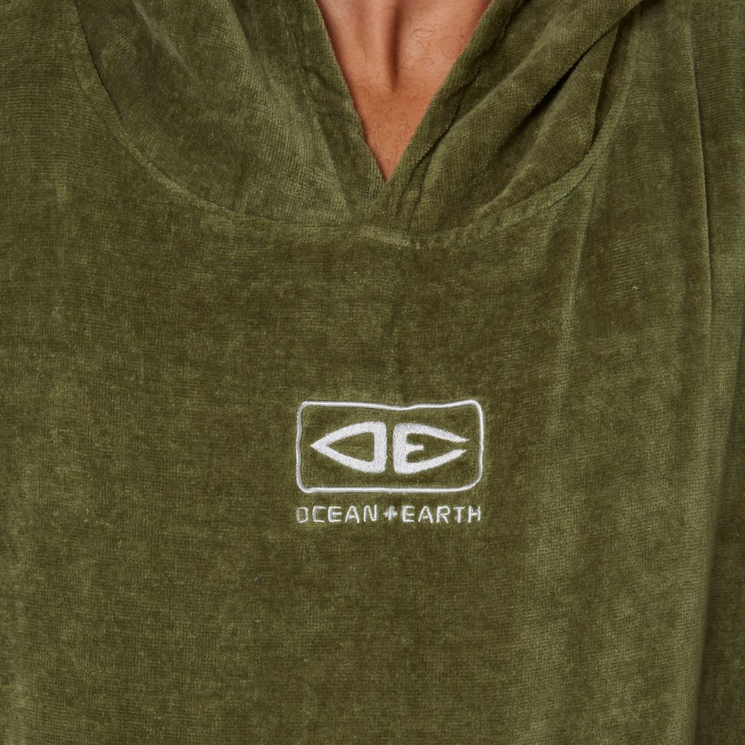 Ocean and Earth Corp Hooded Poncho Military 22