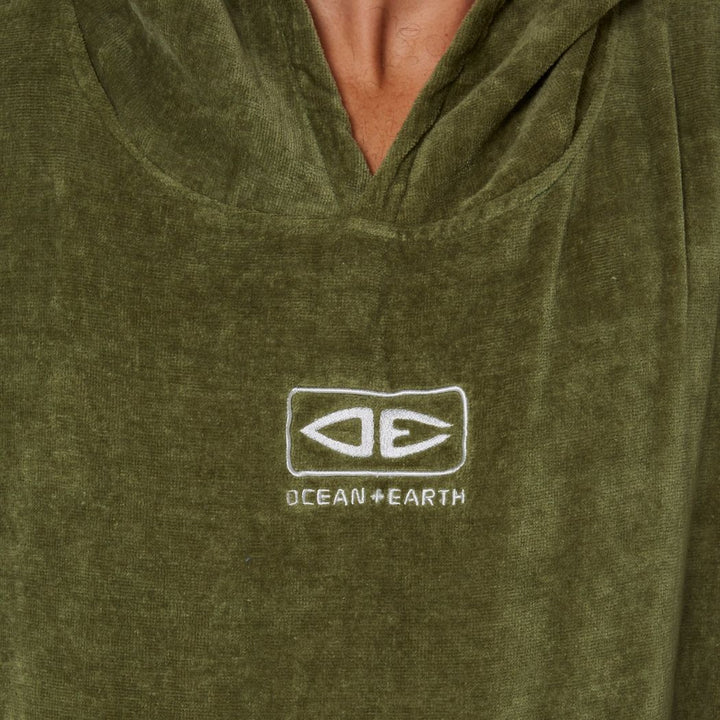 Ocean and Earth Corp Hooded Poncho Military 22
