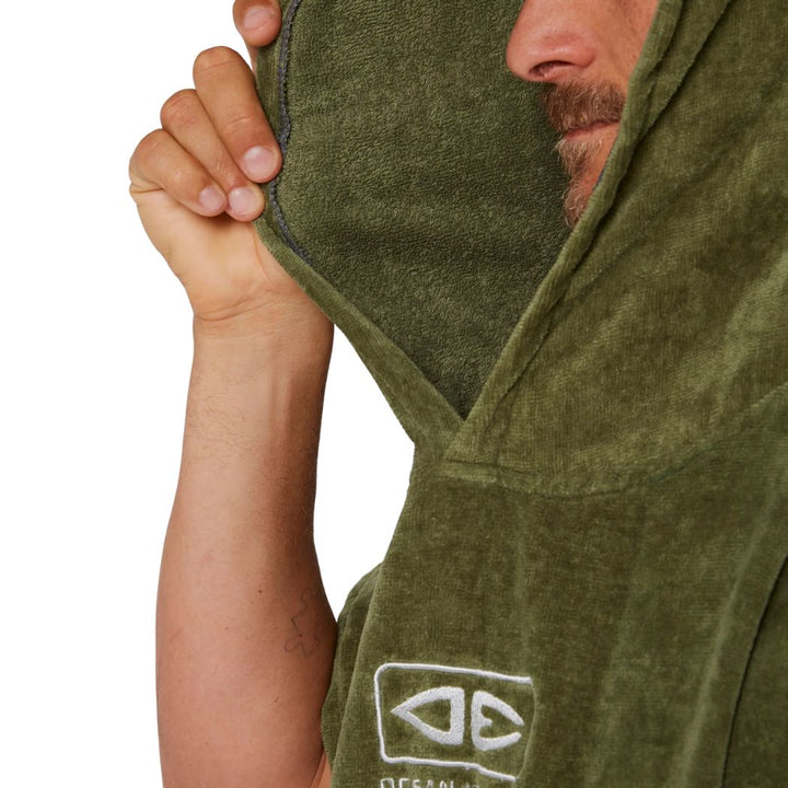 Ocean and Earth Corp Hooded Poncho Military 22