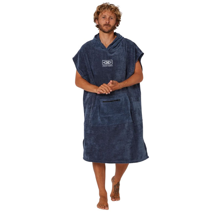 Ocean and Earth Corp Hooded Poncho Navy
