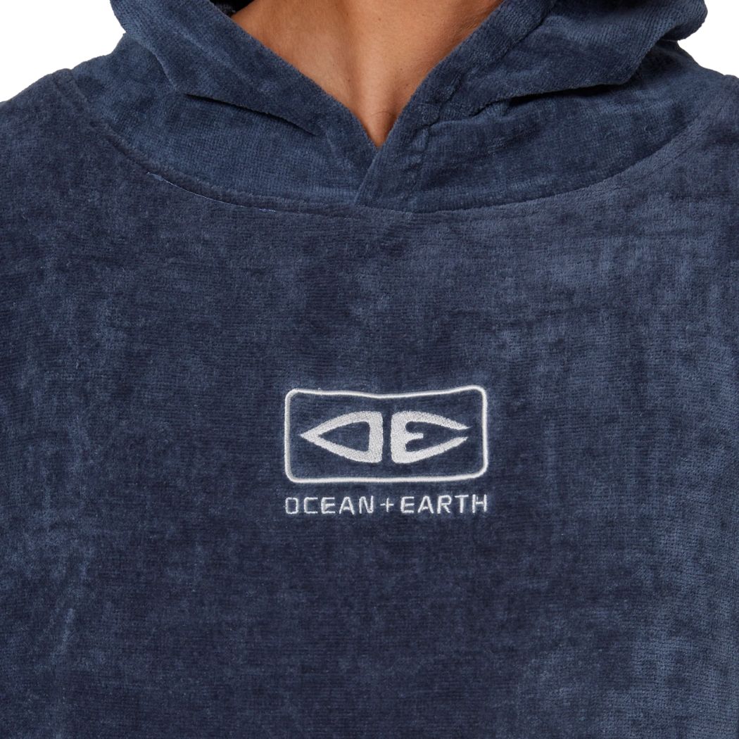 Ocean and Earth Corp Hooded Poncho Navy