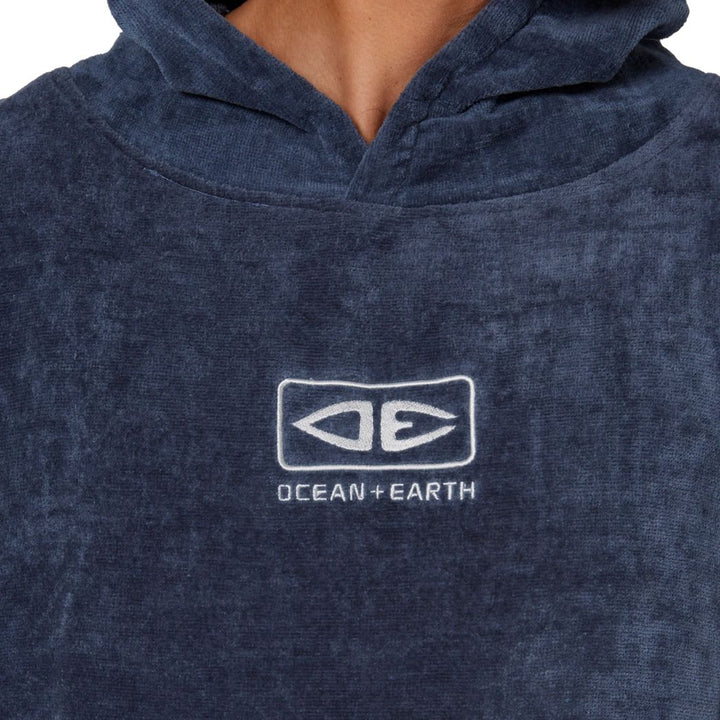 Ocean and Earth Corp Hooded Poncho Navy