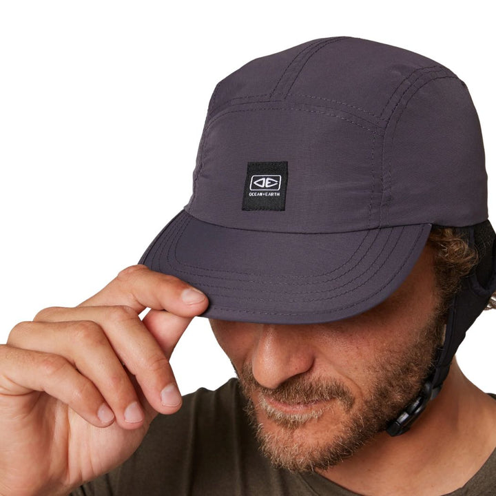 Ocean and Earth Indo 5 Panel Cap Charcoal