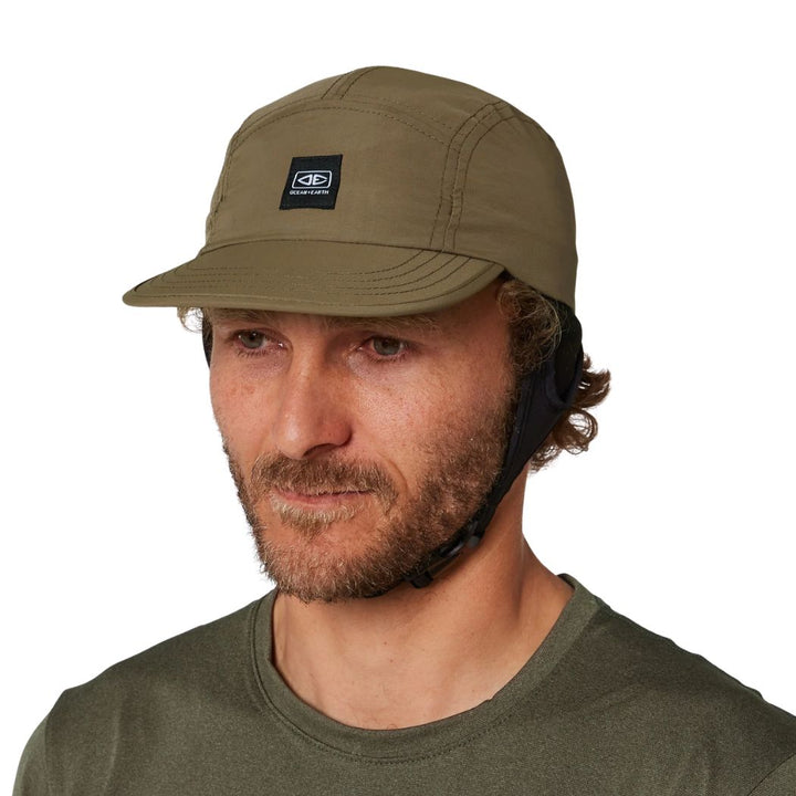 Ocean and Earth Indo 5 Panel Cap Olive