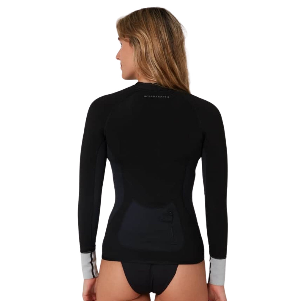 Ocean and Earth Ladies Long Sleeve Front Zip Paddle Vest