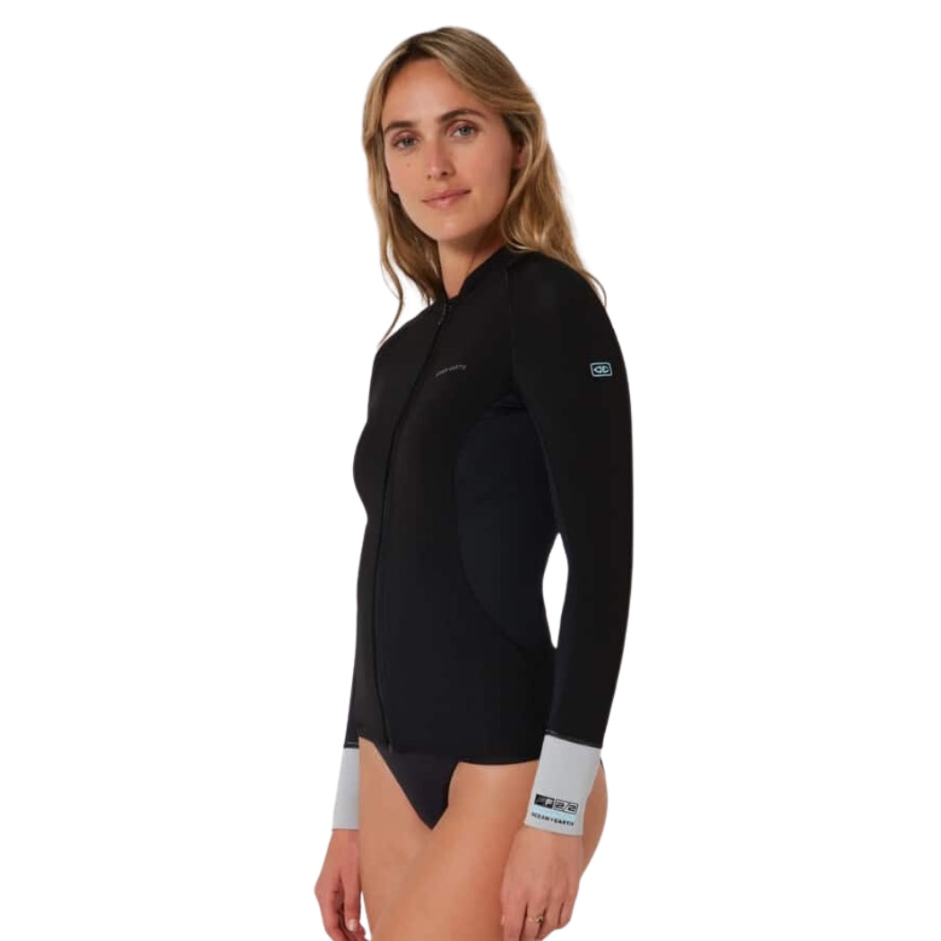 Ocean and Earth Ladies Long Sleeve Front Zip Paddle Vest