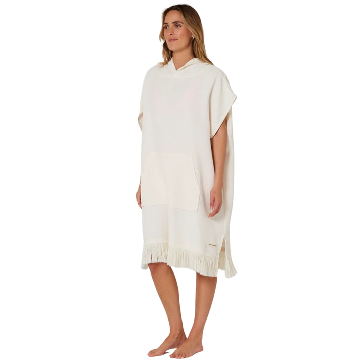 Ocean and Earth Ladies Waffle Poncho