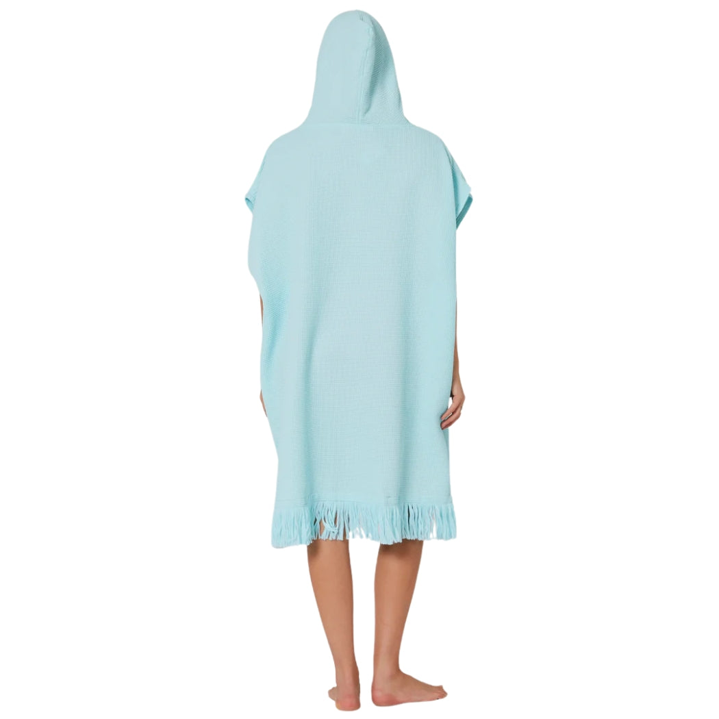 Ocean and Earth Ladies Waffle Poncho