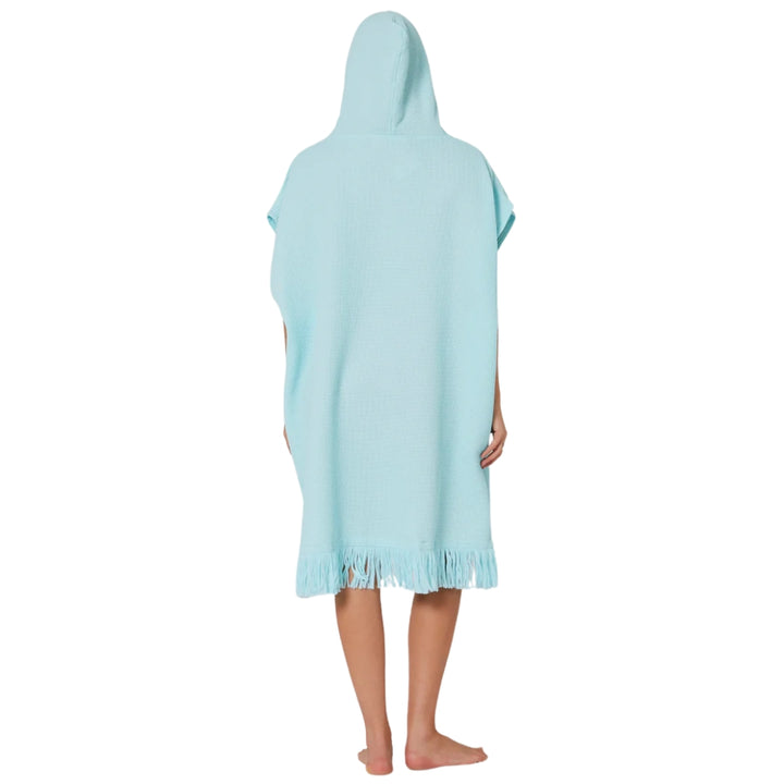 Ocean and Earth Ladies Waffle Poncho