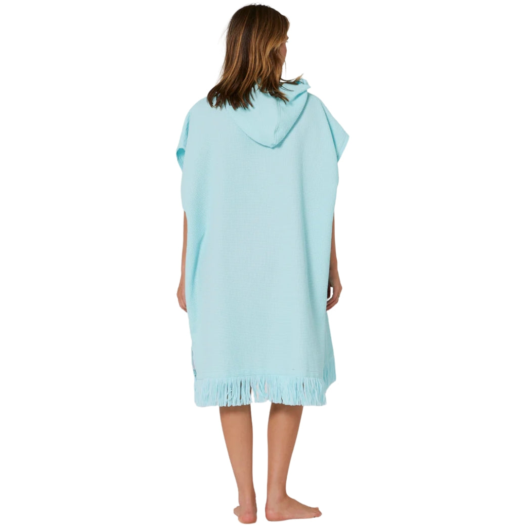 Ocean and Earth Ladies Waffle Poncho