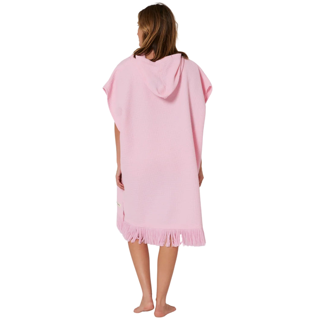 Ocean and Earth Ladies Waffle Poncho