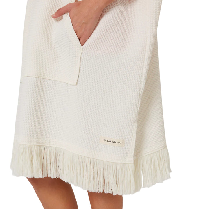 Ocean and Earth Ladies Waffle Poncho