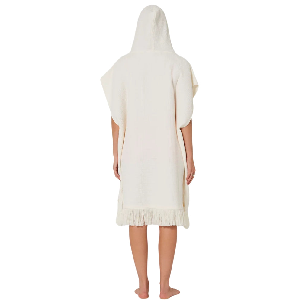 Ocean and Earth Ladies Waffle Poncho
