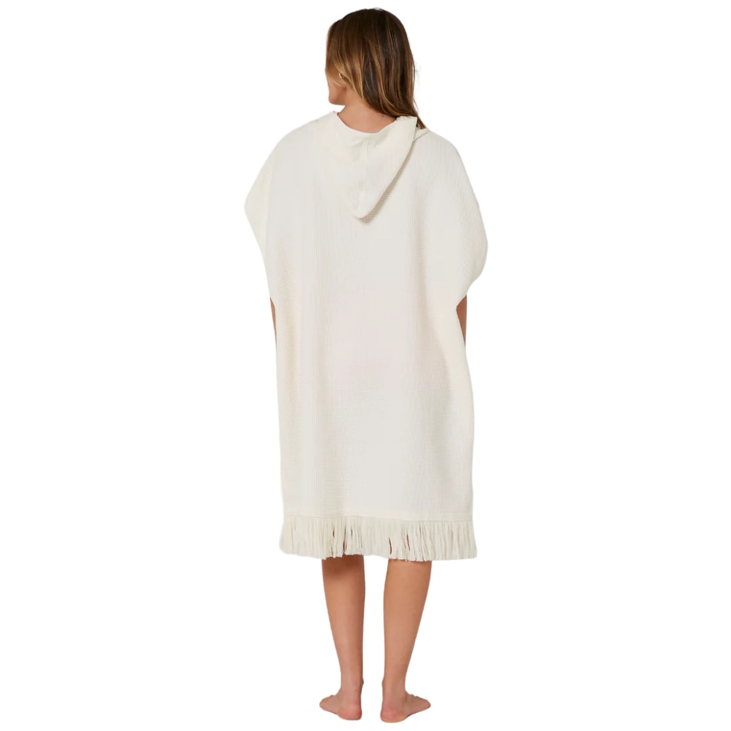 Ocean and Earth Ladies Waffle Poncho