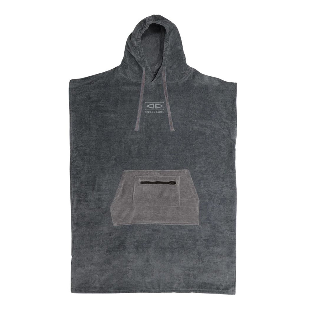 Ocean and Earth Mens Day Break Poncho Asphalt