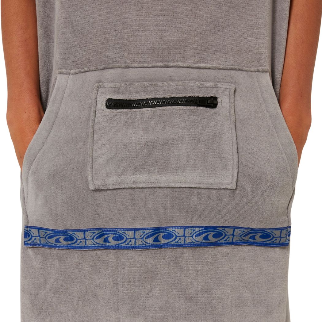 Ocean and Earth Mens Ignite Hooded Poncho Grey