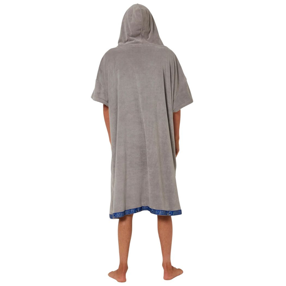 Ocean and Earth Mens Ignite Hooded Poncho Grey