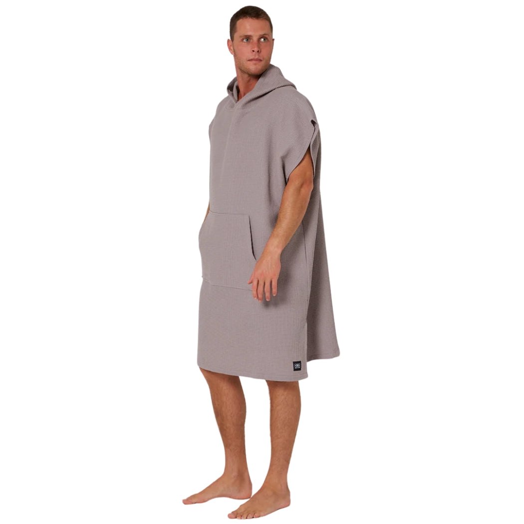 Ocean and Earth Mens Waffle Poncho