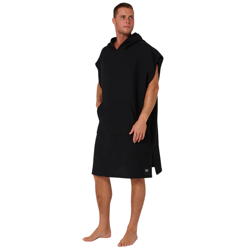 Ocean and Earth Mens Waffle Poncho