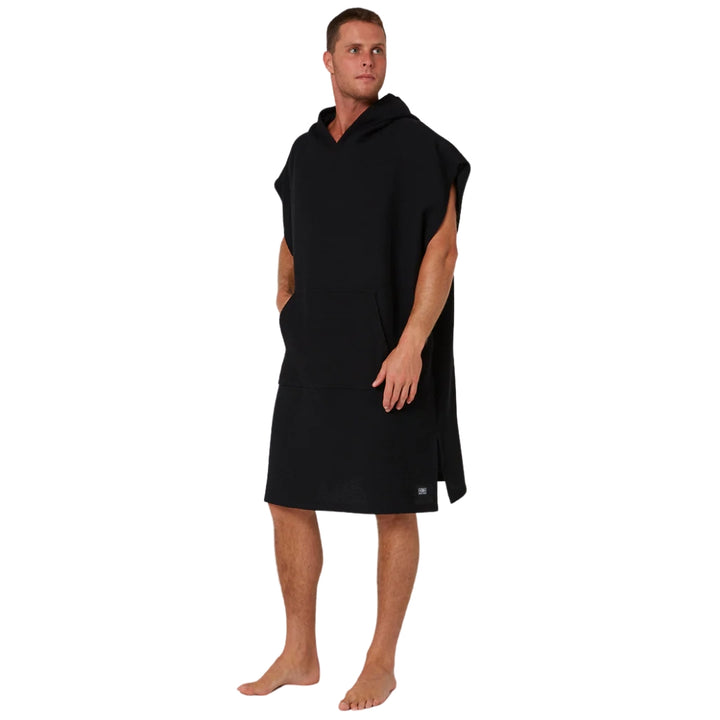 Ocean and Earth Mens Waffle Poncho