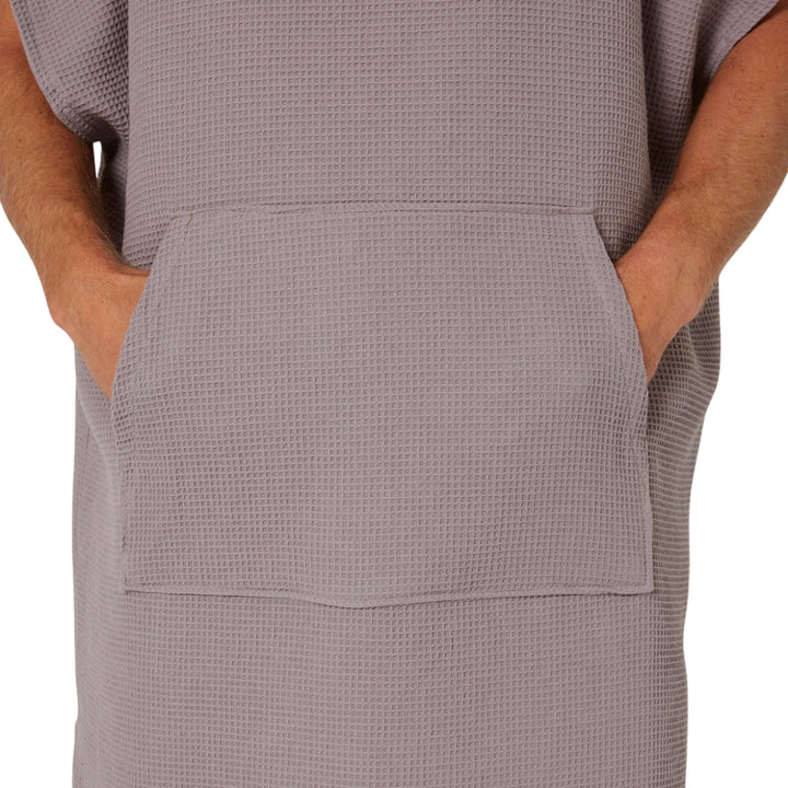 Ocean and Earth Mens Waffle Poncho