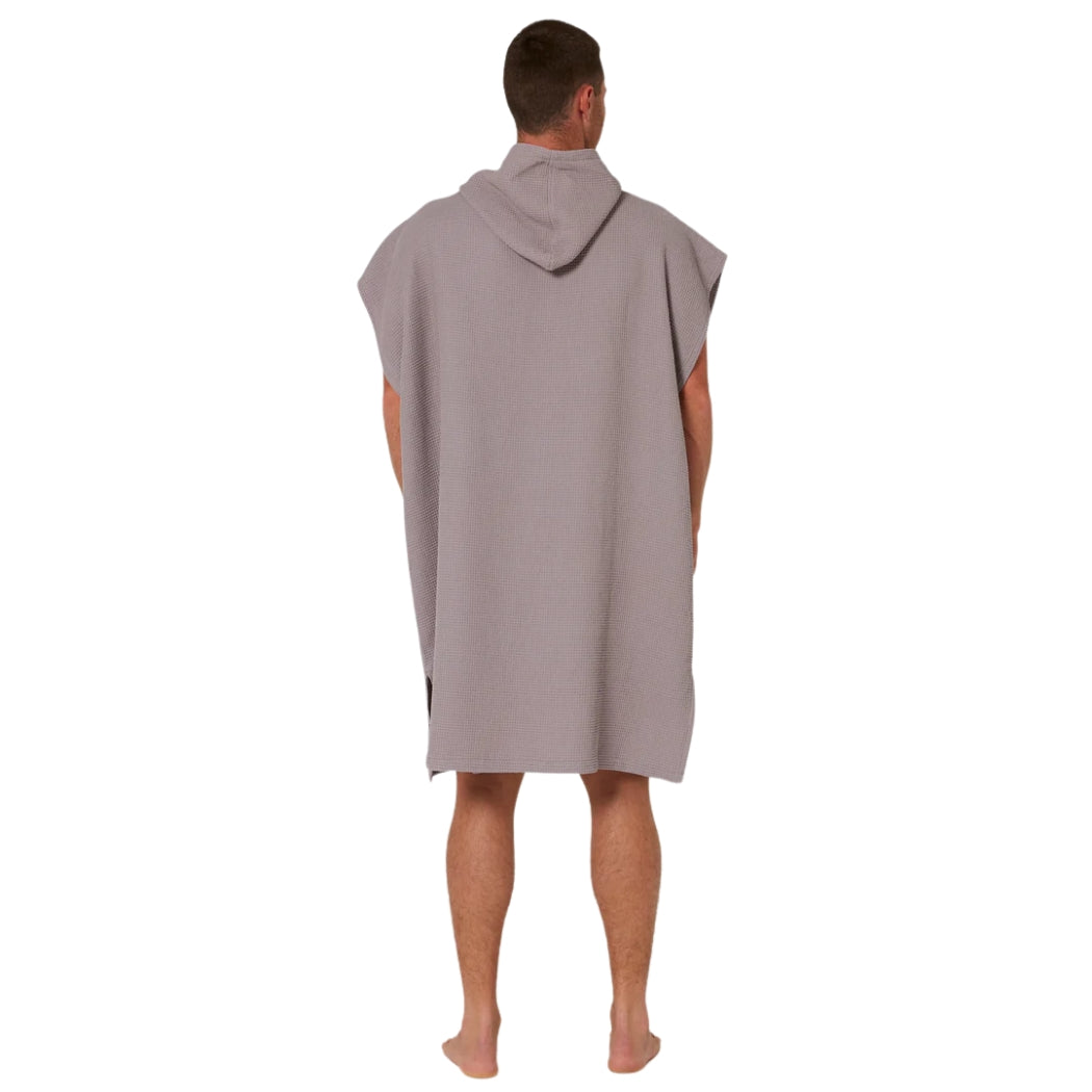 Ocean and Earth Mens Waffle Poncho