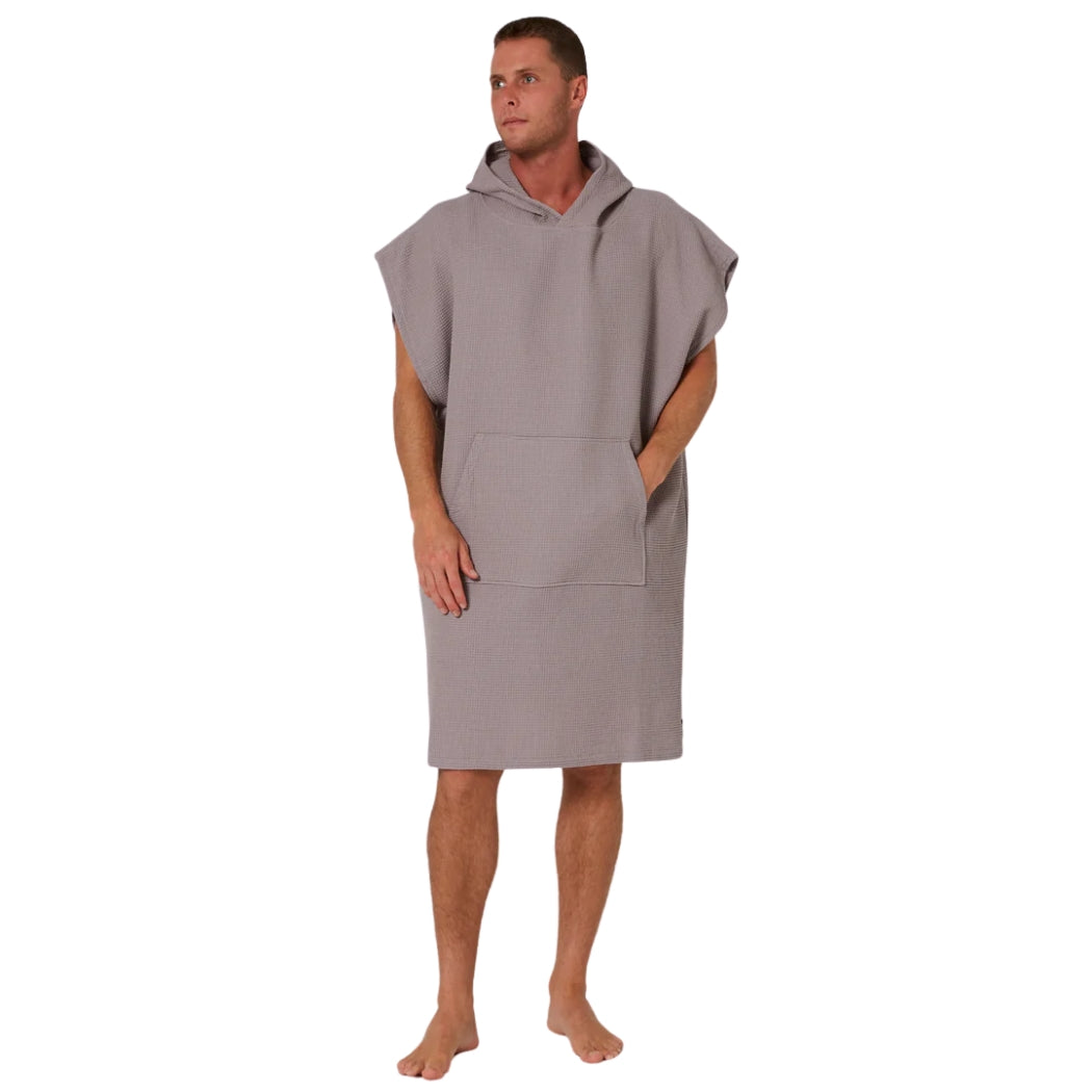 Ocean and Earth Mens Waffle Poncho