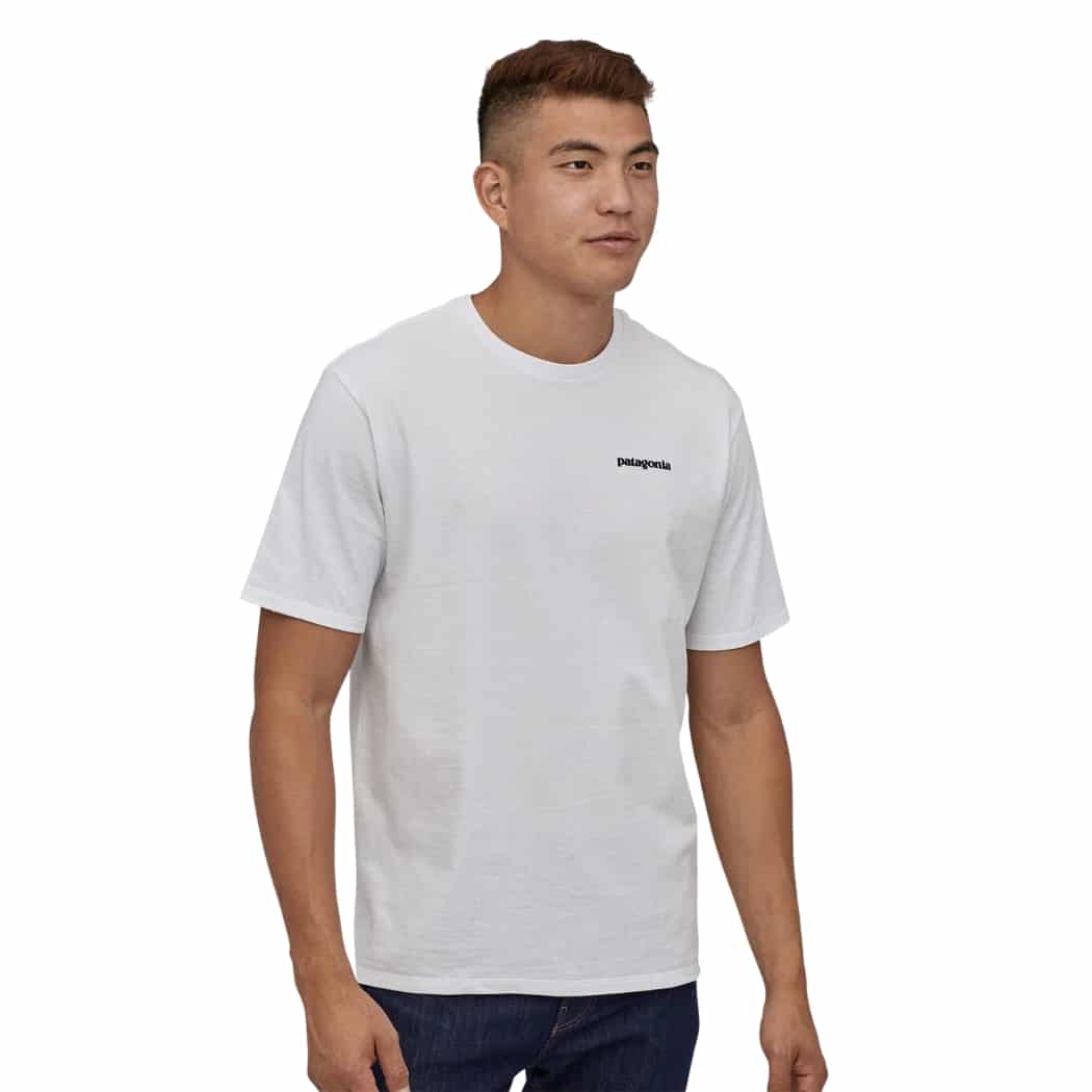 Patagonia M's P6 Logo Responsibilty Tee White