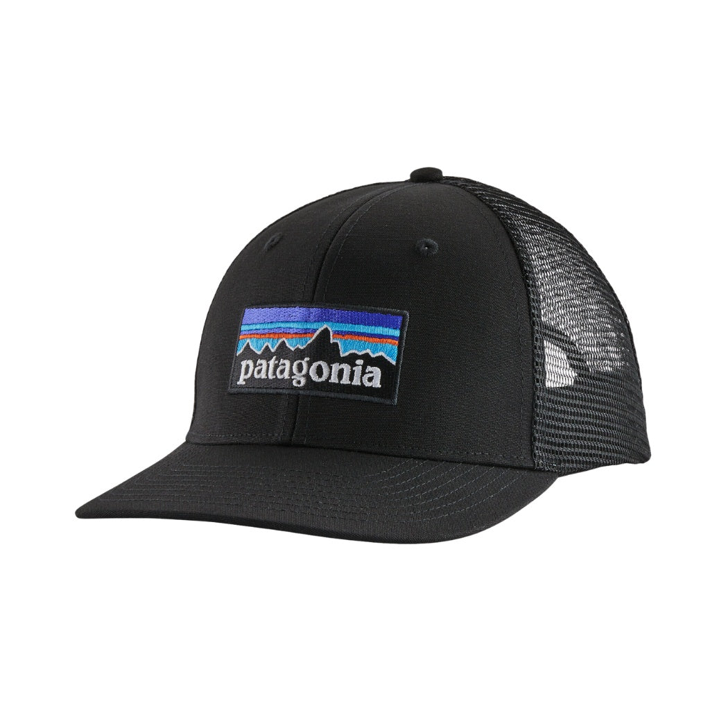 Patagonia P6 Logo Trucker Cap Black