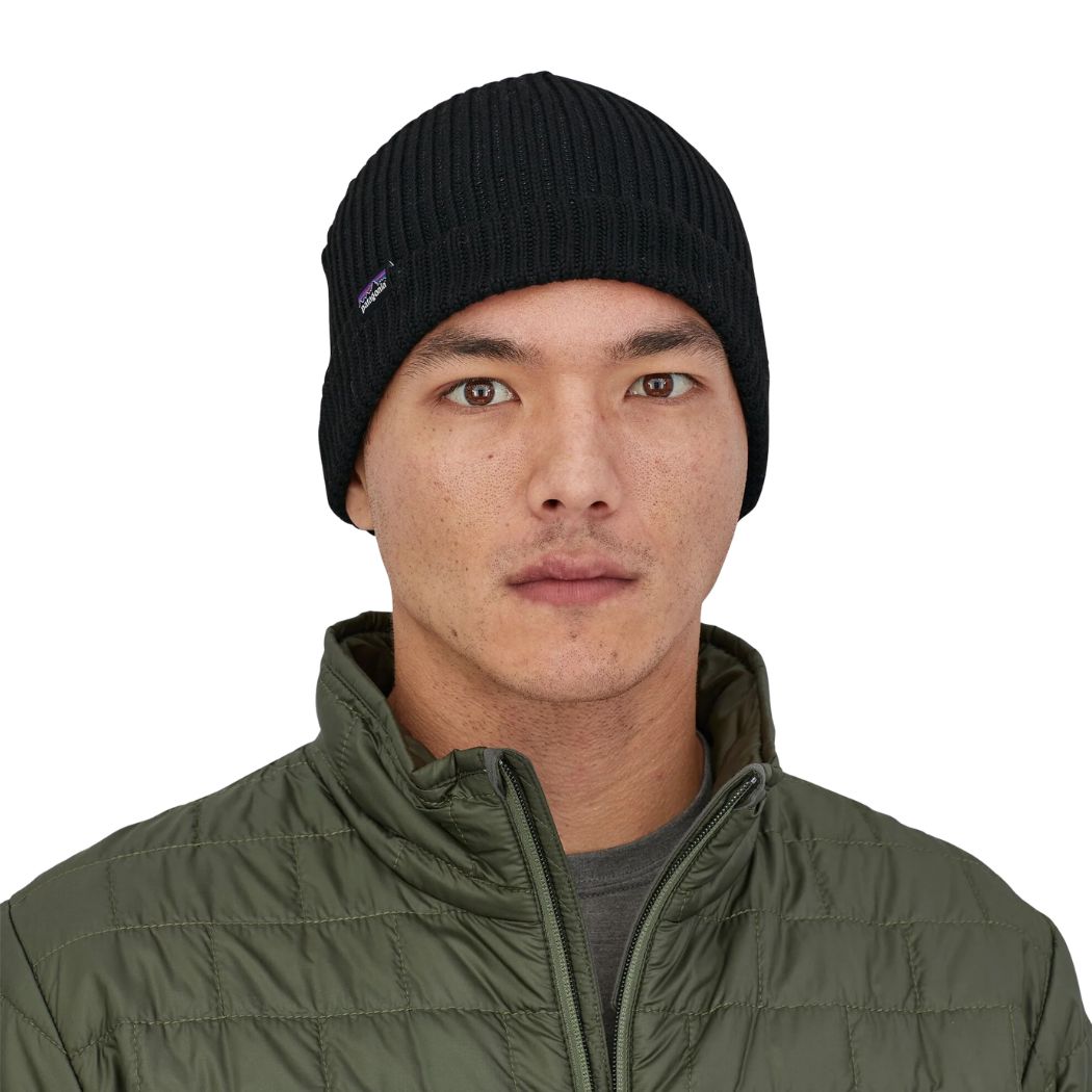 Patagonia Fishermans Rolled Beanie Black