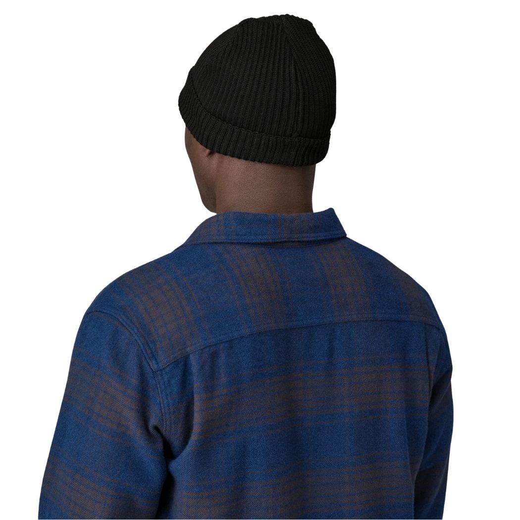 Patagonia Fishermans Rolled Beanie Black