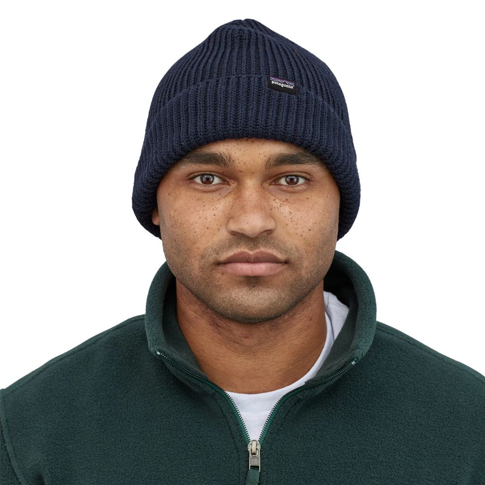 Patagonia Fishermans Rolled Beanie Navy Blue