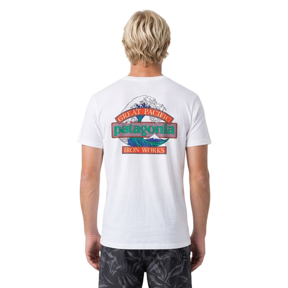 Patagonia Mens Great Waves Responsibili-Tee White