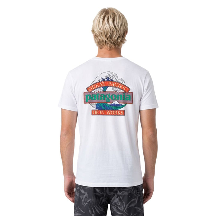 Patagonia Mens Great Waves Responsibili-Tee White