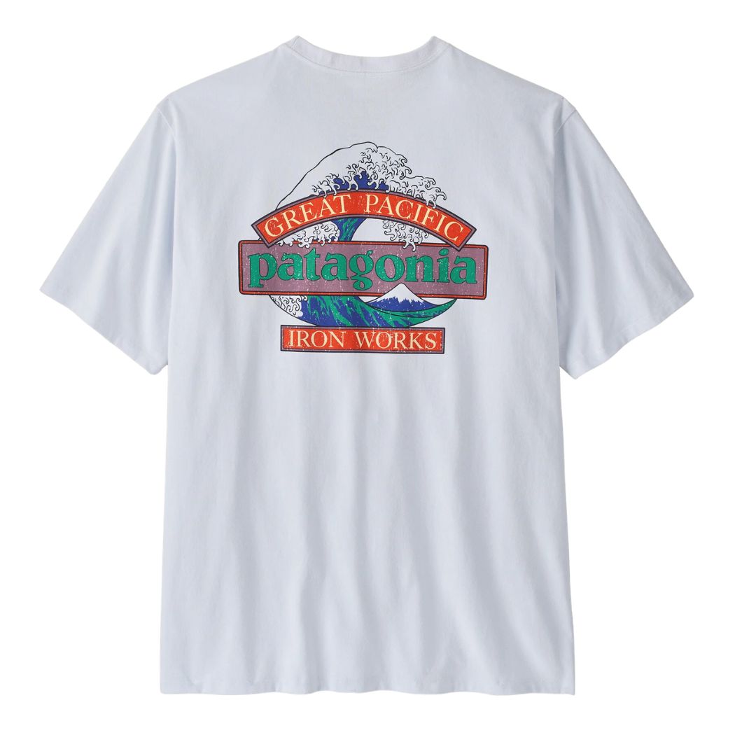 Patagonia Mens Great Waves Responsibili-Tee White