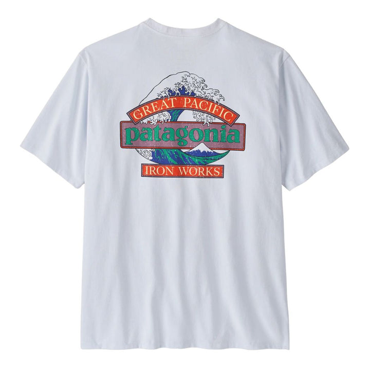 Patagonia Mens Great Waves Responsibili-Tee White