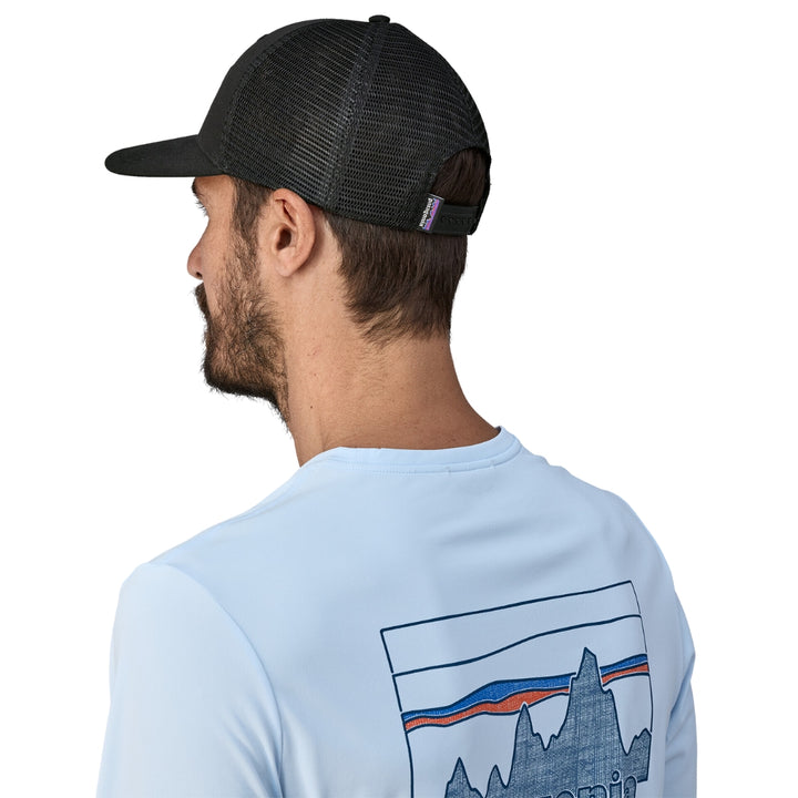 Patagonia P6 Logo Trucker Cap Black