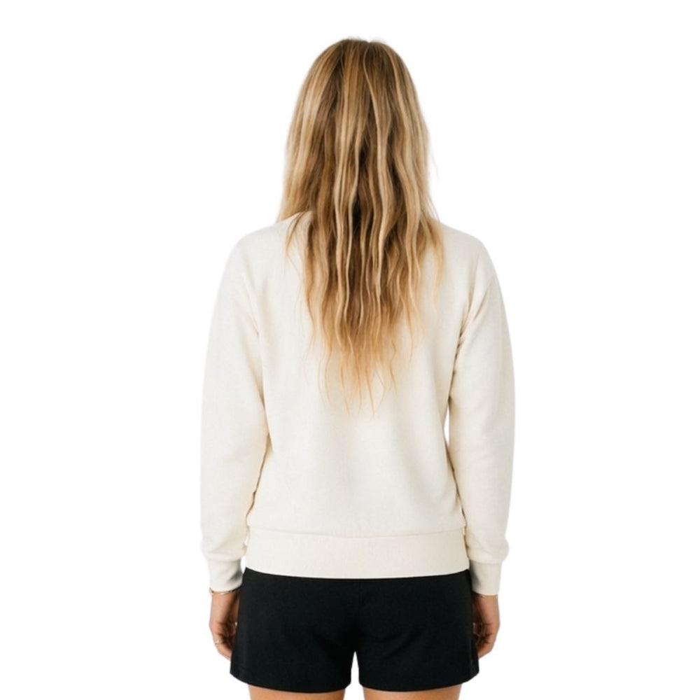 Patagonia Womens 95 Oval Logo Daily Crew Wool White