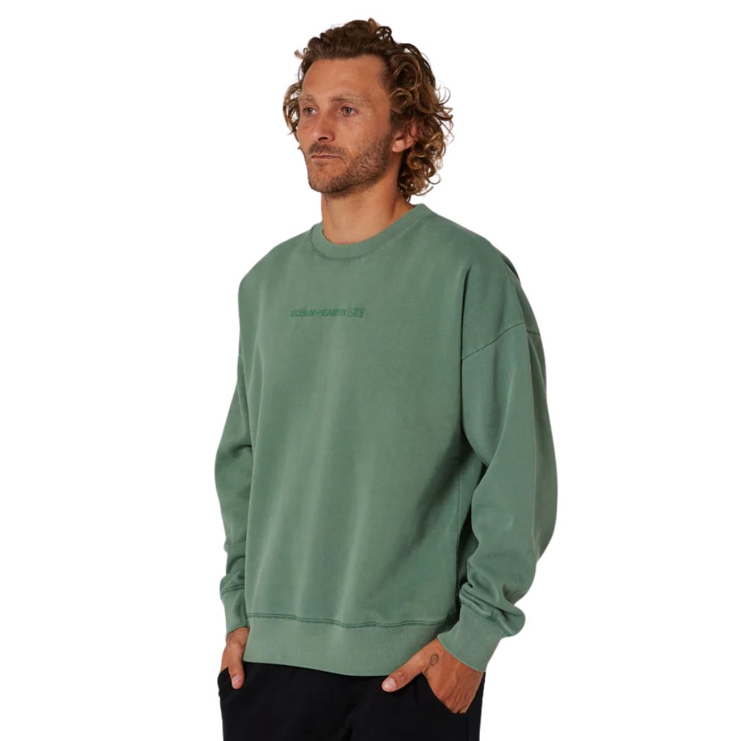 Ocean and Earth Priority Slouch Crew Big Mens