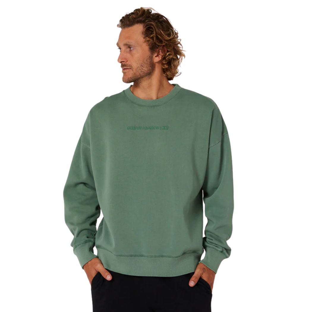 Ocean and Earth Priority Slouch Crew Big Mens