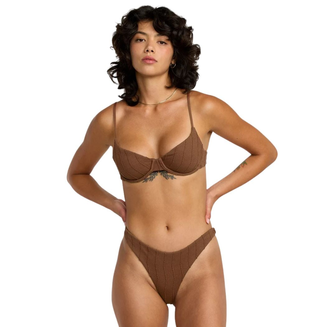 RVCA Chevy Grooves 90s Underwire Top Chocolate