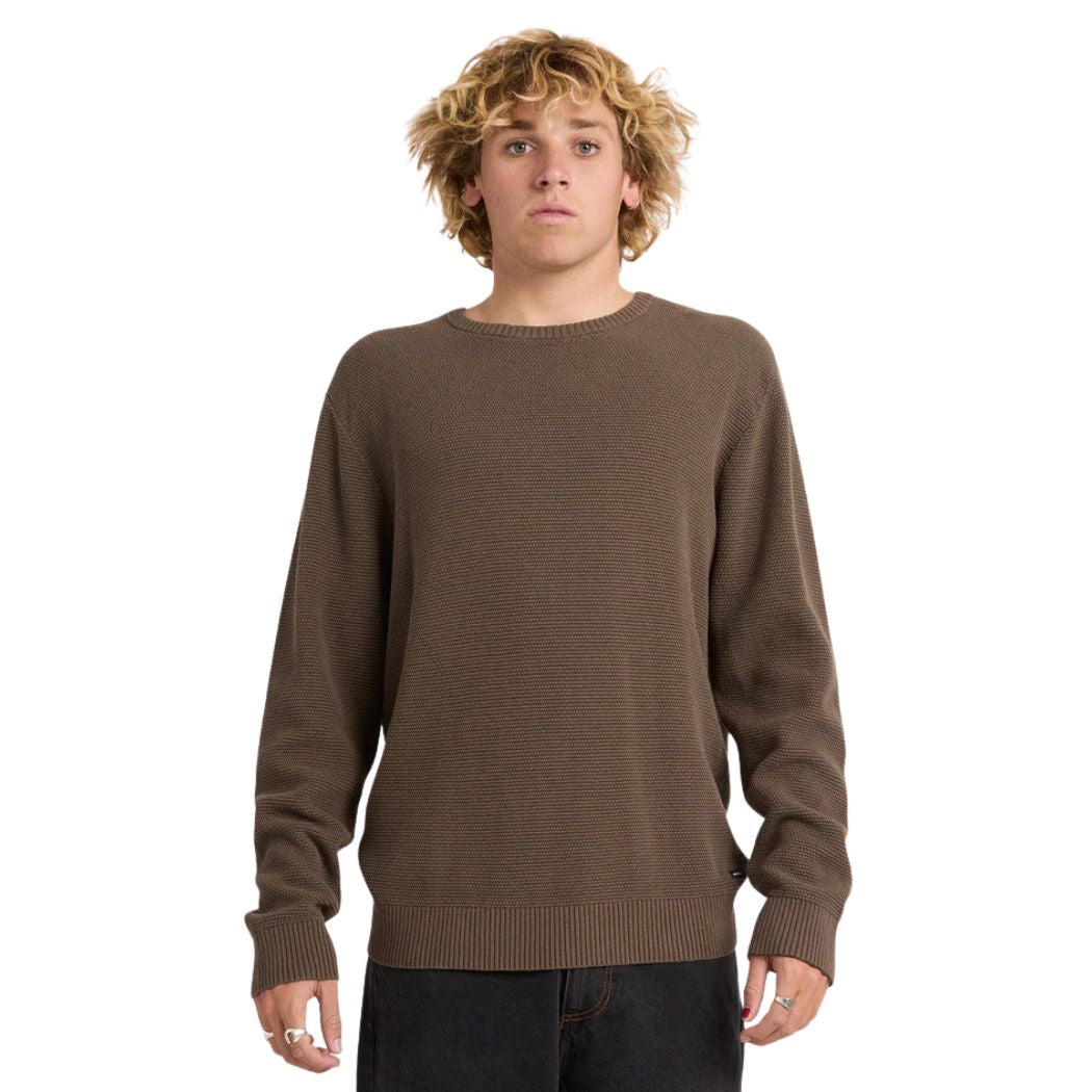 RVCA Duke Crew Knit Mocha