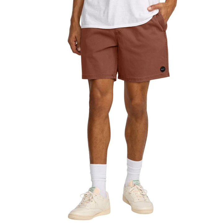RVCA Escape Elastic Short Red Earth