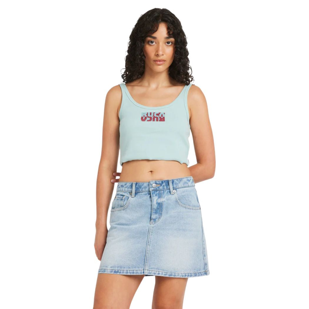 RVCA Flipped Scooped Tank Mist Blue