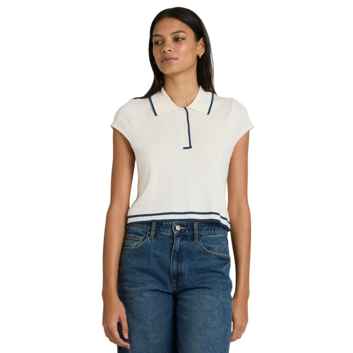 RVCA Jules Sweater Cropped Jumper Cloud