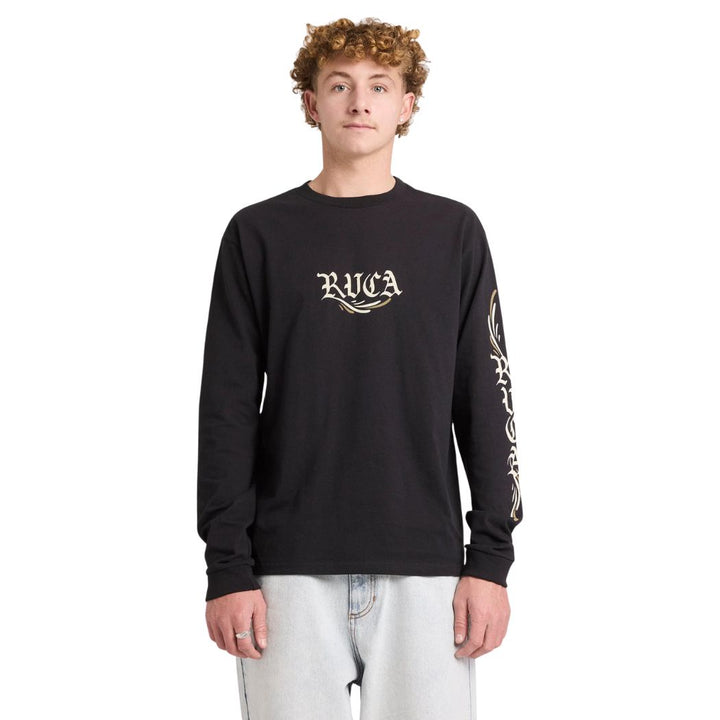 RVCA Retract Long Sleeve Tee Black