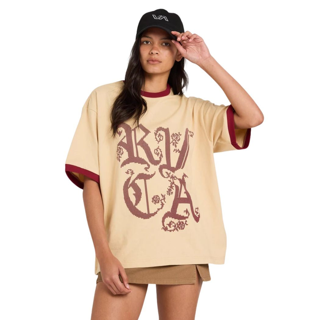 RVCA Round Up Toni Tee Light Tan